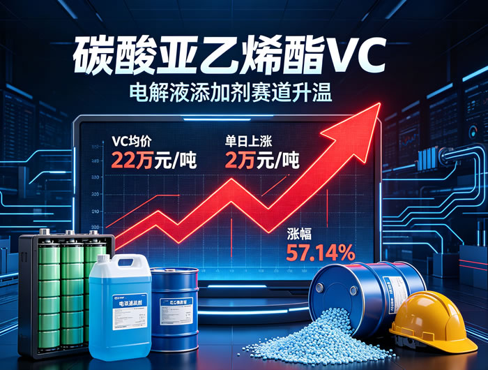 碳酸亚乙烯酯VC再涨2万/吨,价格创四年新高!电解液添加剂行情全面爆发